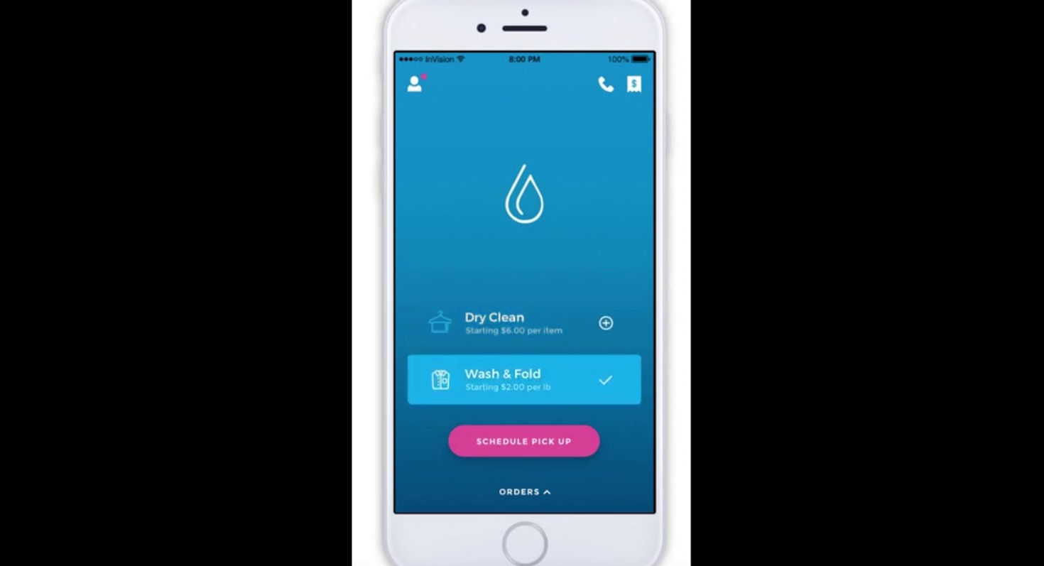 Blyz Laundry Delivery: Mobile App